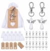 20pcs pearl angel keychain with organza gift bags