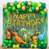 100pcs dinosaur green balloon arch garland kit